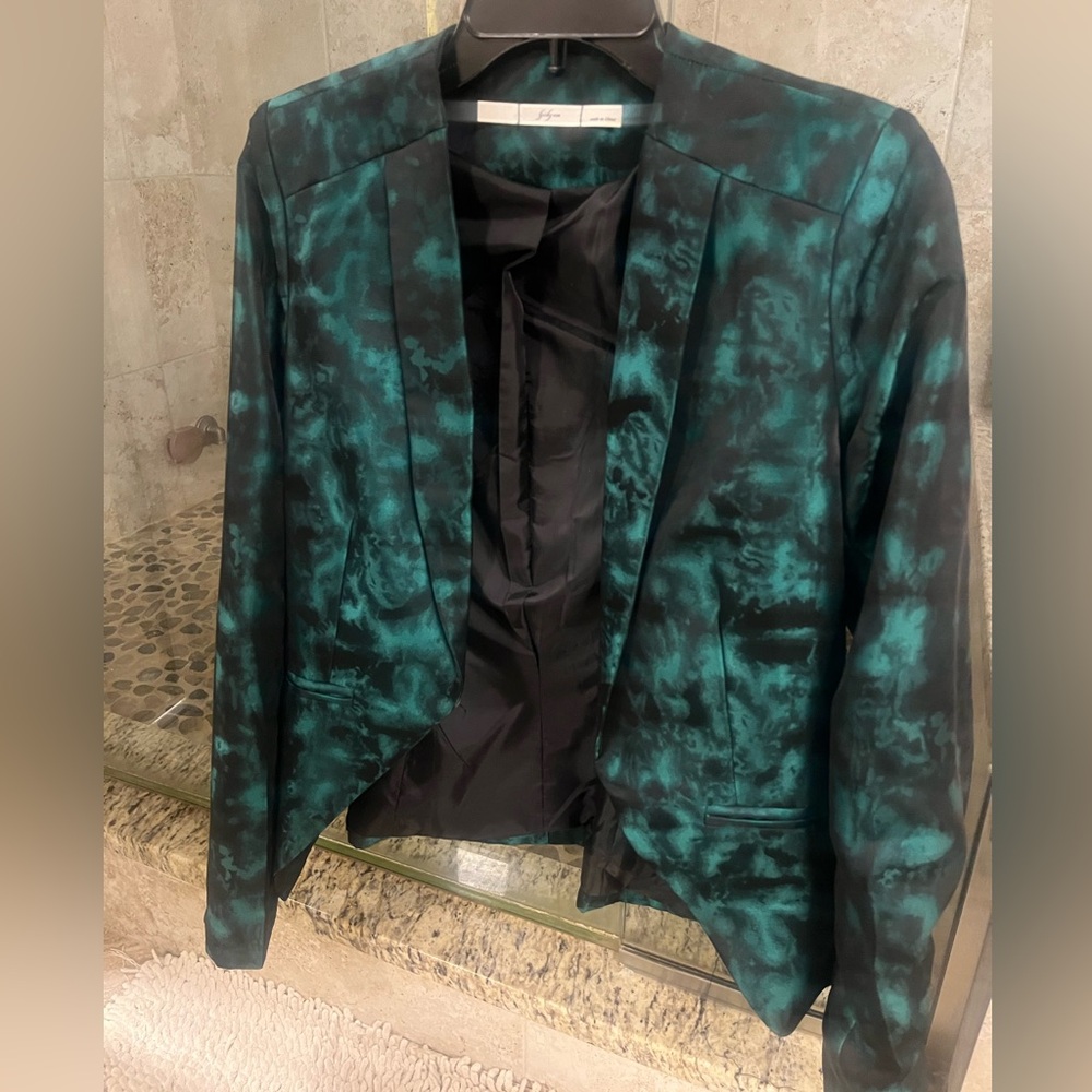 Gibson Nordstrom blazer jacket green black. Lined.